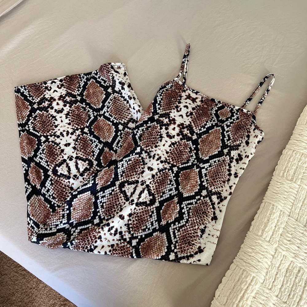 Pretty little thing Snake Skin Dress